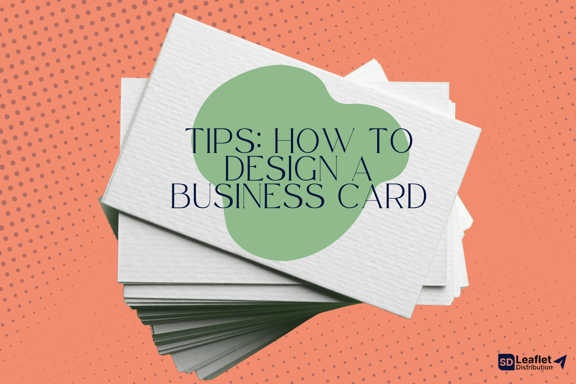 Design a business card blog banner